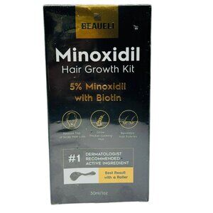 Minoxidil Hair Growth Kit for Beards, Womens Hair, Mens Hair